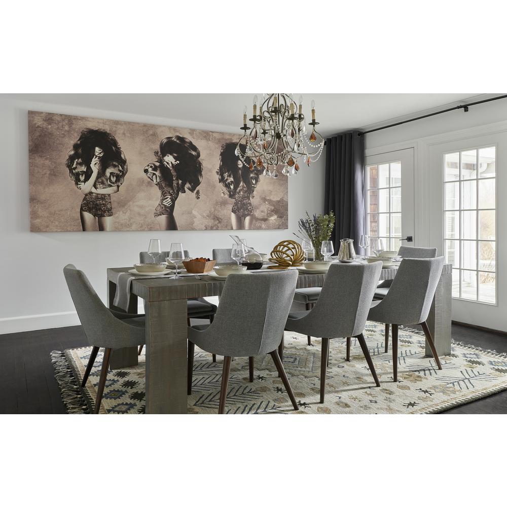 Transitional Rectangle Area Rug, Ivory, 7'6" X 9'6". Picture 7