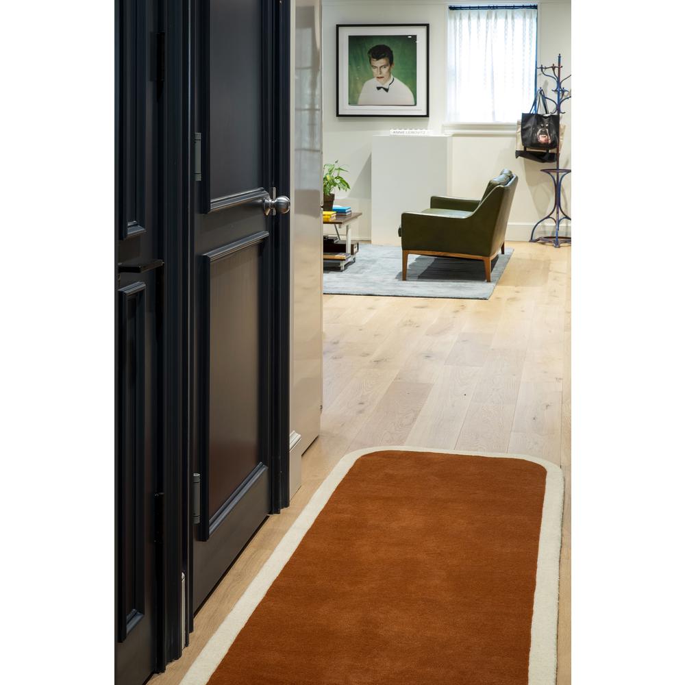 Contemporary Rectangle Area Rug, Copper, 8' X 10'. Picture 11