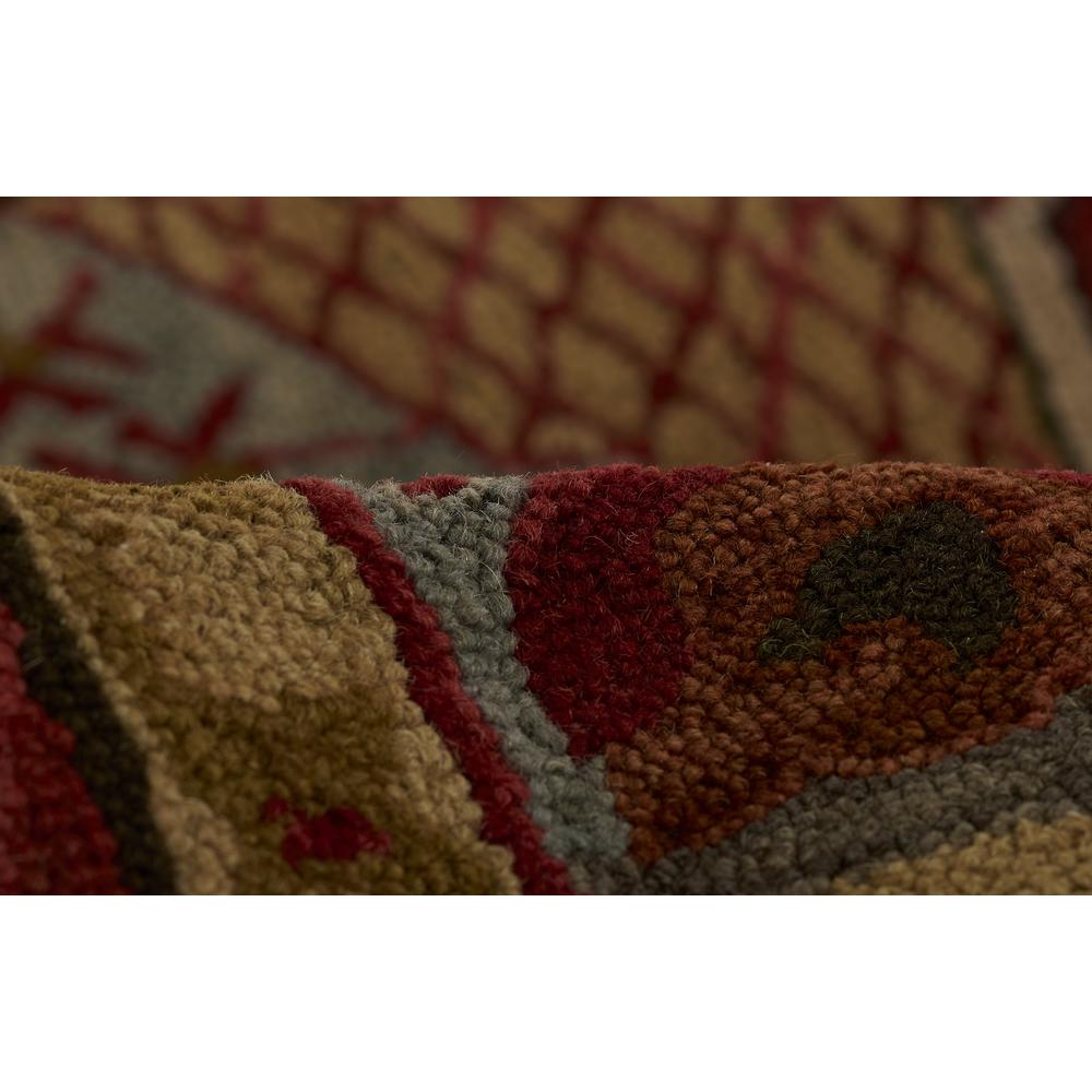 Traditional Rectangle Area Rug, Red, 7'6" X 9'6". Picture 4