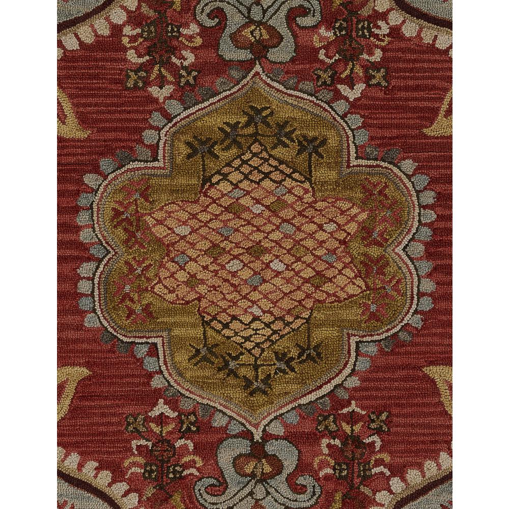 Traditional Rectangle Area Rug, Red, 7'6" X 9'6". Picture 7