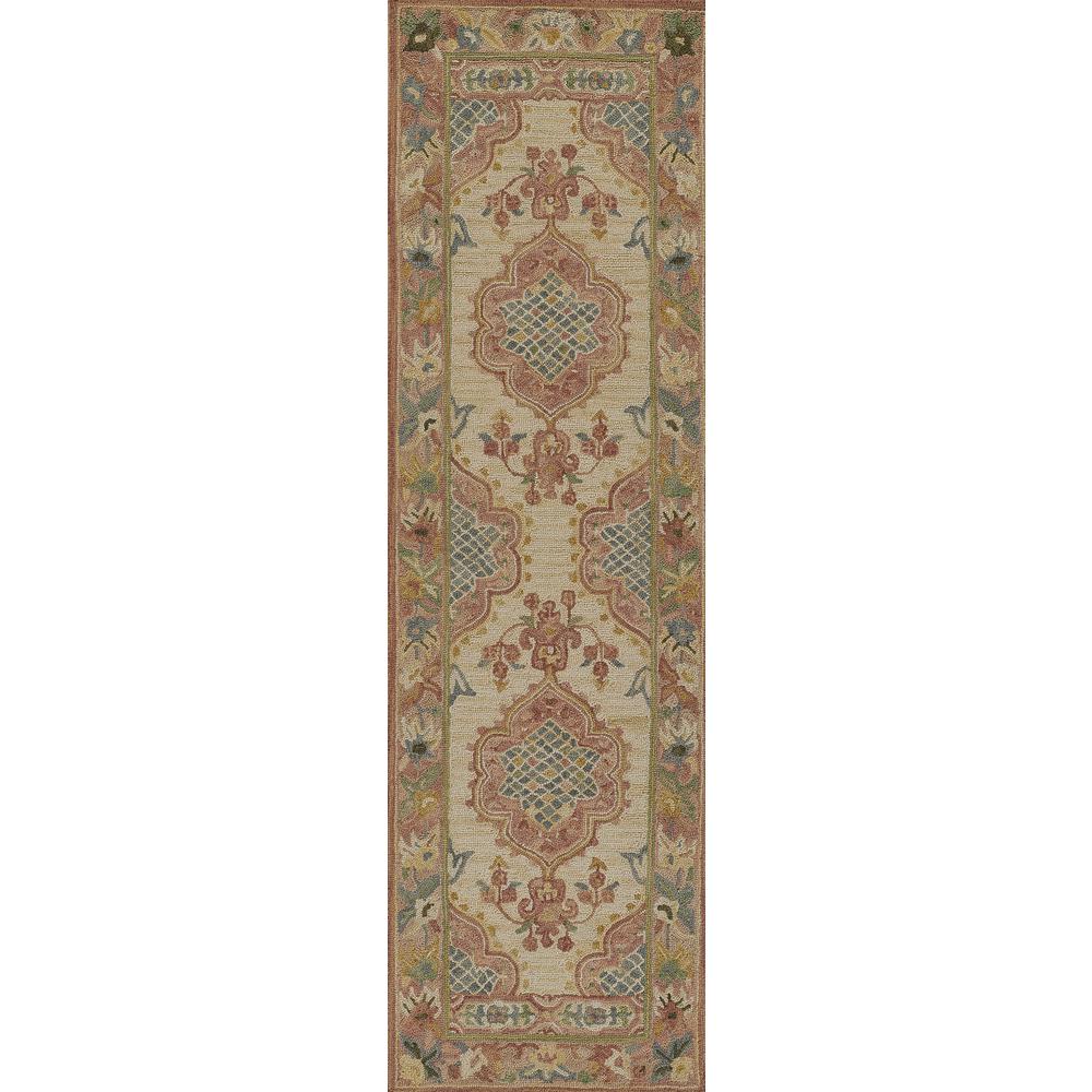 Traditional Rectangle Area Rug, Rose, 7'6" X 9'6". Picture 5