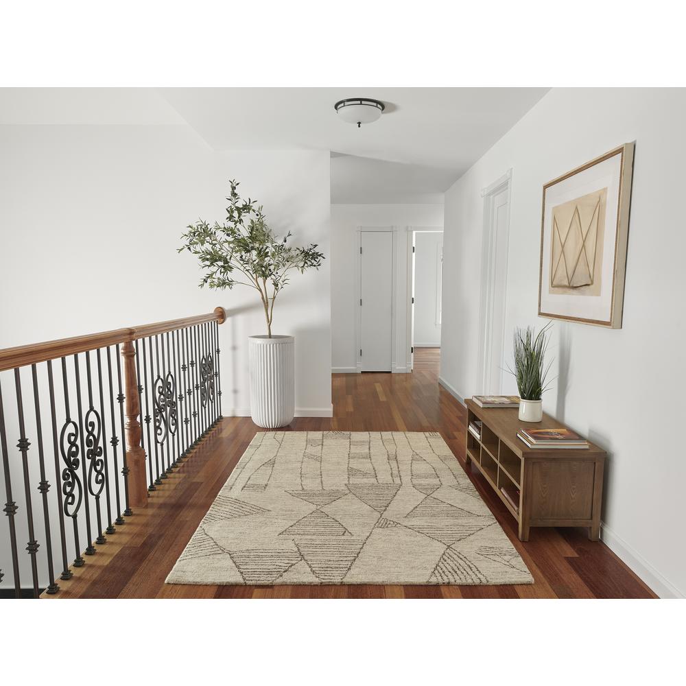 Contemporary Rectangle Area Rug, Grey, 8' X 10'. Picture 8