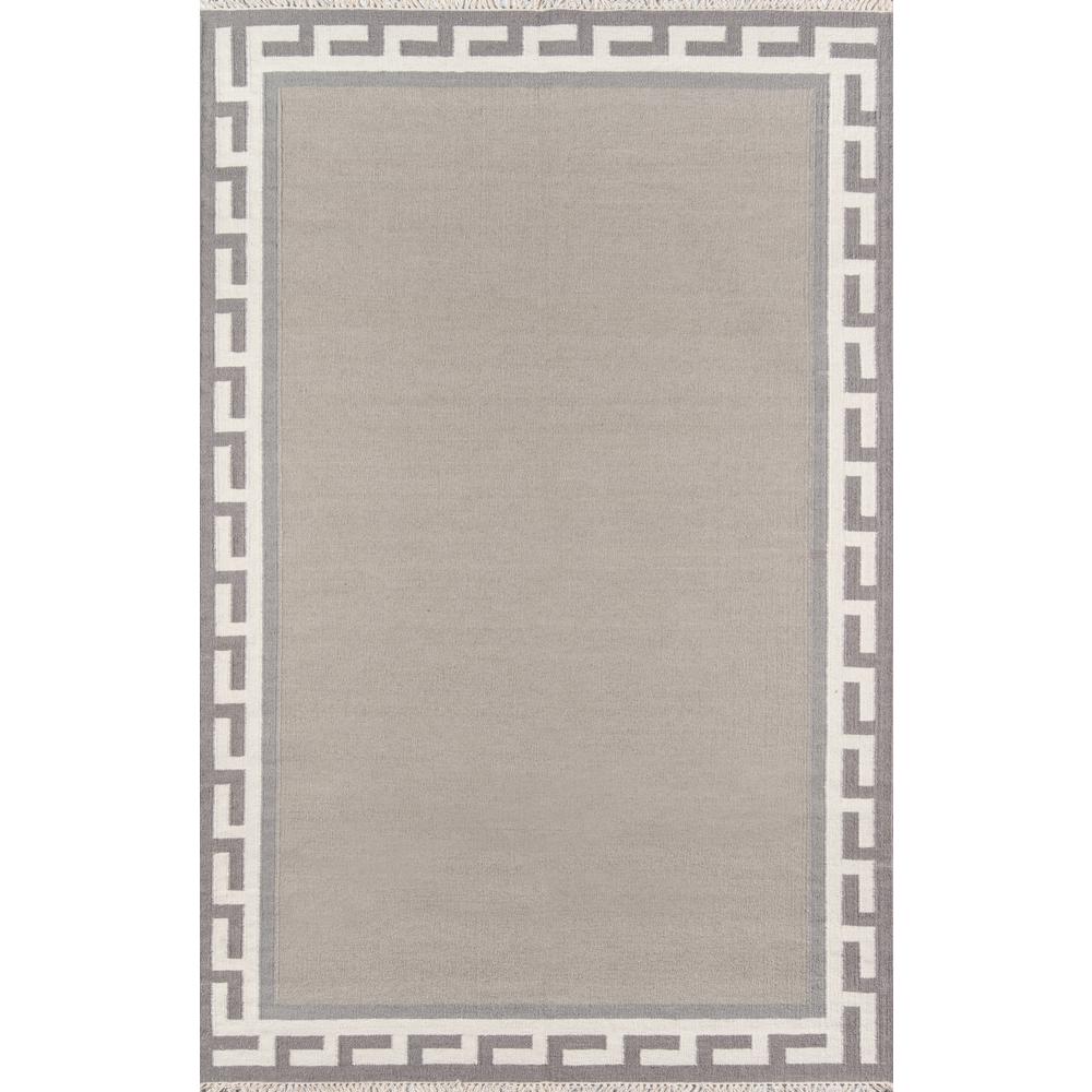 Contemporary Rectangle Area Rug, Grey, 7'6" X 9'6". Picture 1
