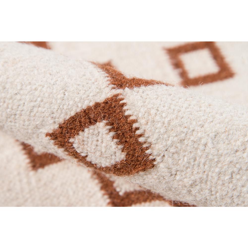 Contemporary Rectangle Area Rug, Rust, 7'6" X 9'6". Picture 4