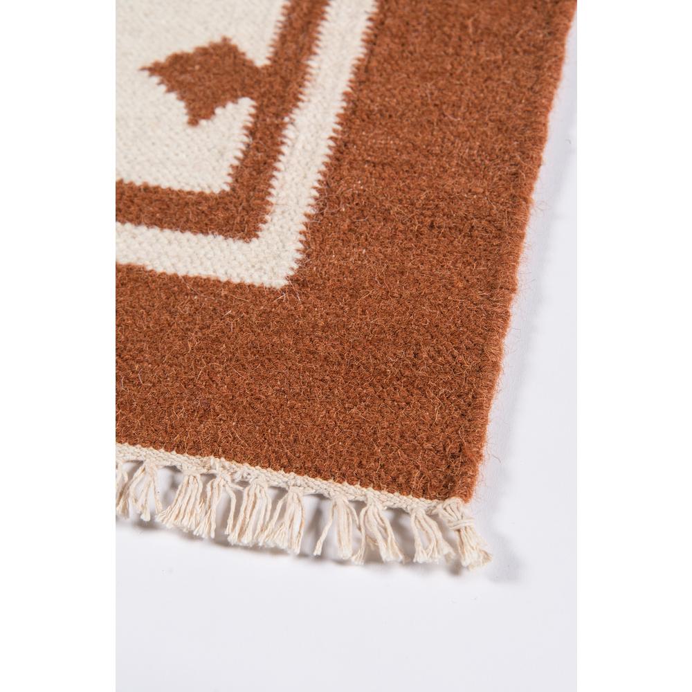 Contemporary Rectangle Area Rug, Rust, 7'6" X 9'6". Picture 5