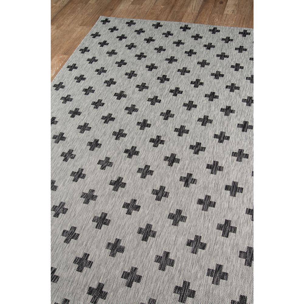 Contemporary Rectangle Area Rug, Grey, 5'3" X 7'6". Picture 2