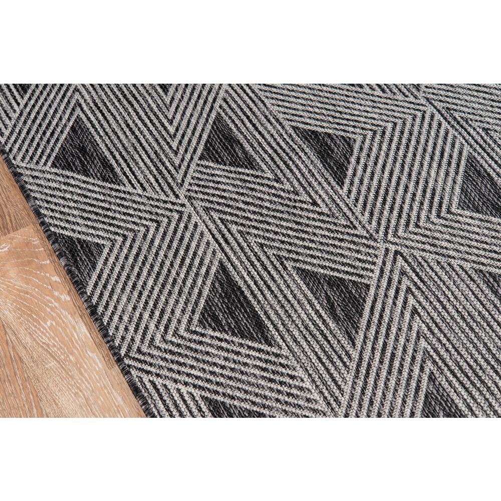 Contemporary Rectangle Area Rug, Charcoal, 5'3" X 7'6". Picture 3