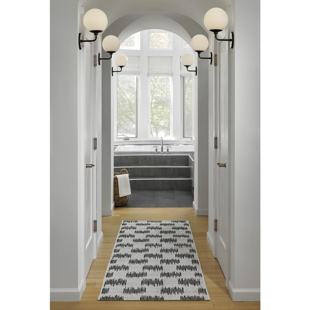 Transitional Rectangle Area Rug, Ivory, 3'3" X 5'. Picture 9