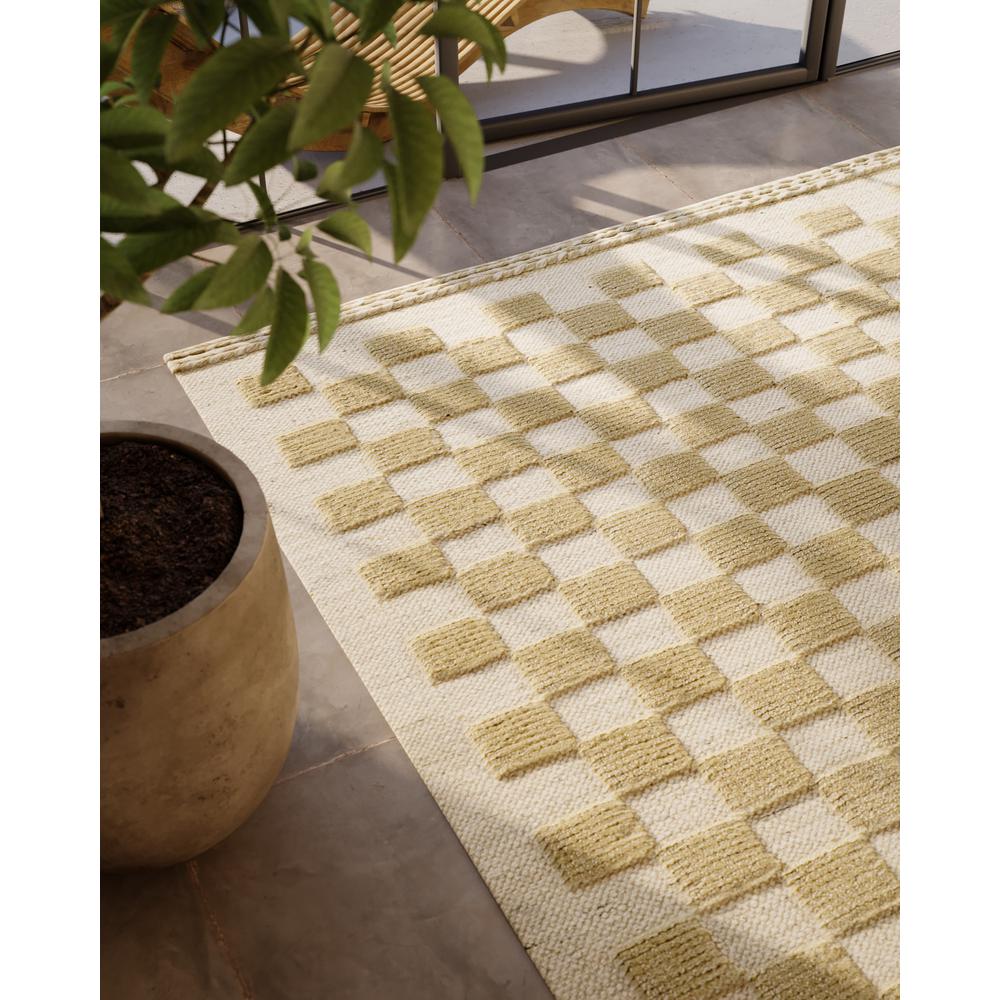 Contemporary Rectangle Area Rug, Beige, 6'3" X 9'. Picture 11