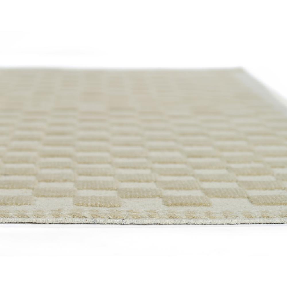 Contemporary Rectangle Area Rug, Beige, 6'3" X 9'. Picture 5