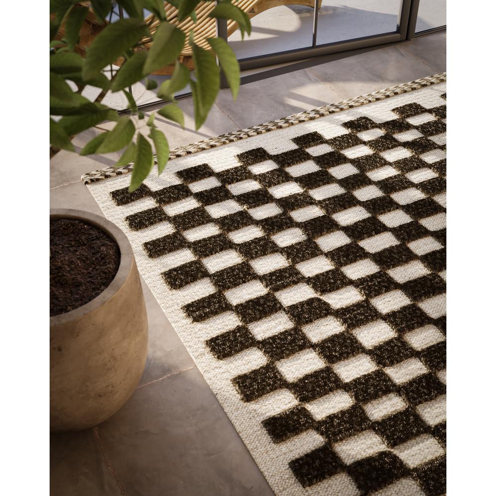 Contemporary Rectangle Area Rug, Charcoal, 6'3" X 9'. Picture 11