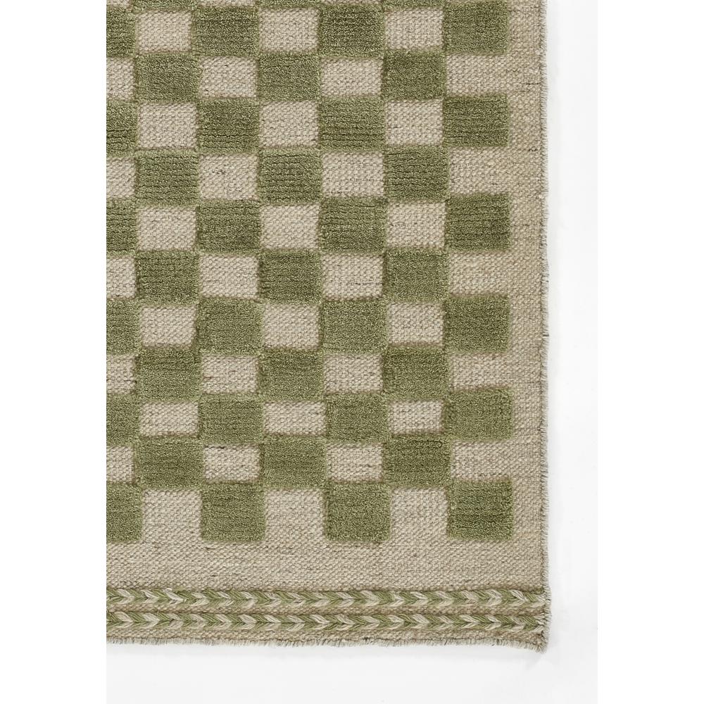 Contemporary Rectangle Area Rug, Green, 6'3" X 9'. Picture 2