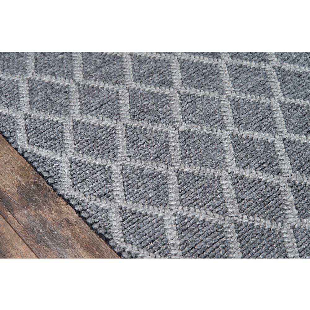 Contemporary Rectangle Area Rug, Charcoal, 7'9" X 9'9". Picture 3