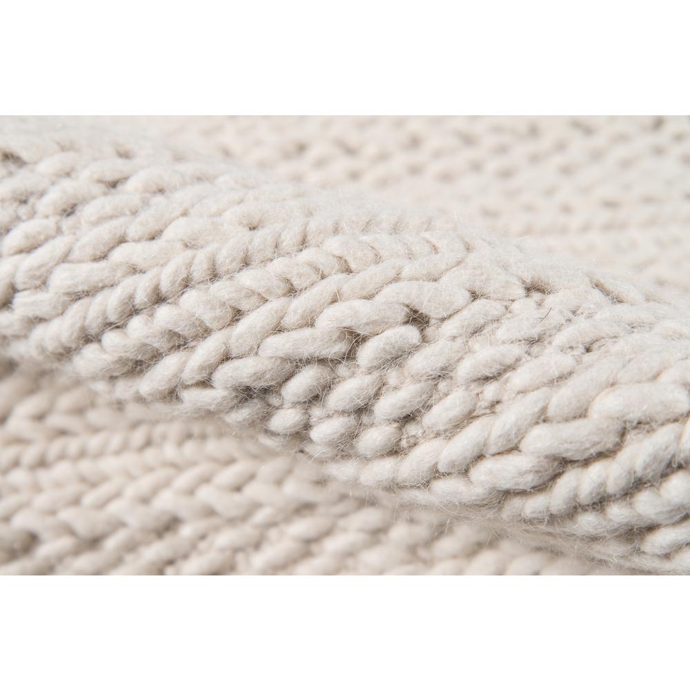 Contemporary Rectangle Area Rug, Ivory, 7'9" X 9'9". Picture 4