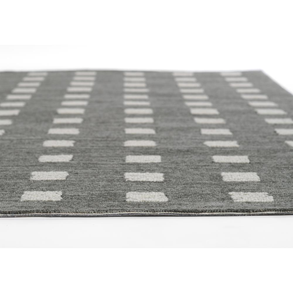 Contemporary Rectangle Area Rug, Charcoal, 9' X 12'. Picture 6