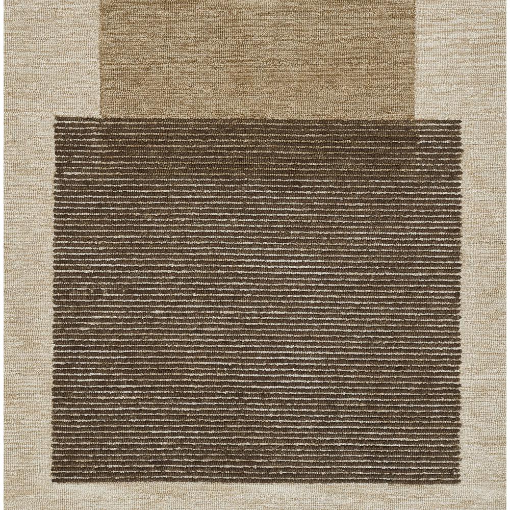 Contemporary Rectangle Area Rug, Brown, 9' X 12'. Picture 7
