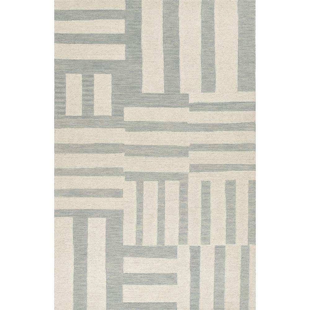 Contemporary Rectangle Area Rug, Blue, 9' X 12'. Picture 1