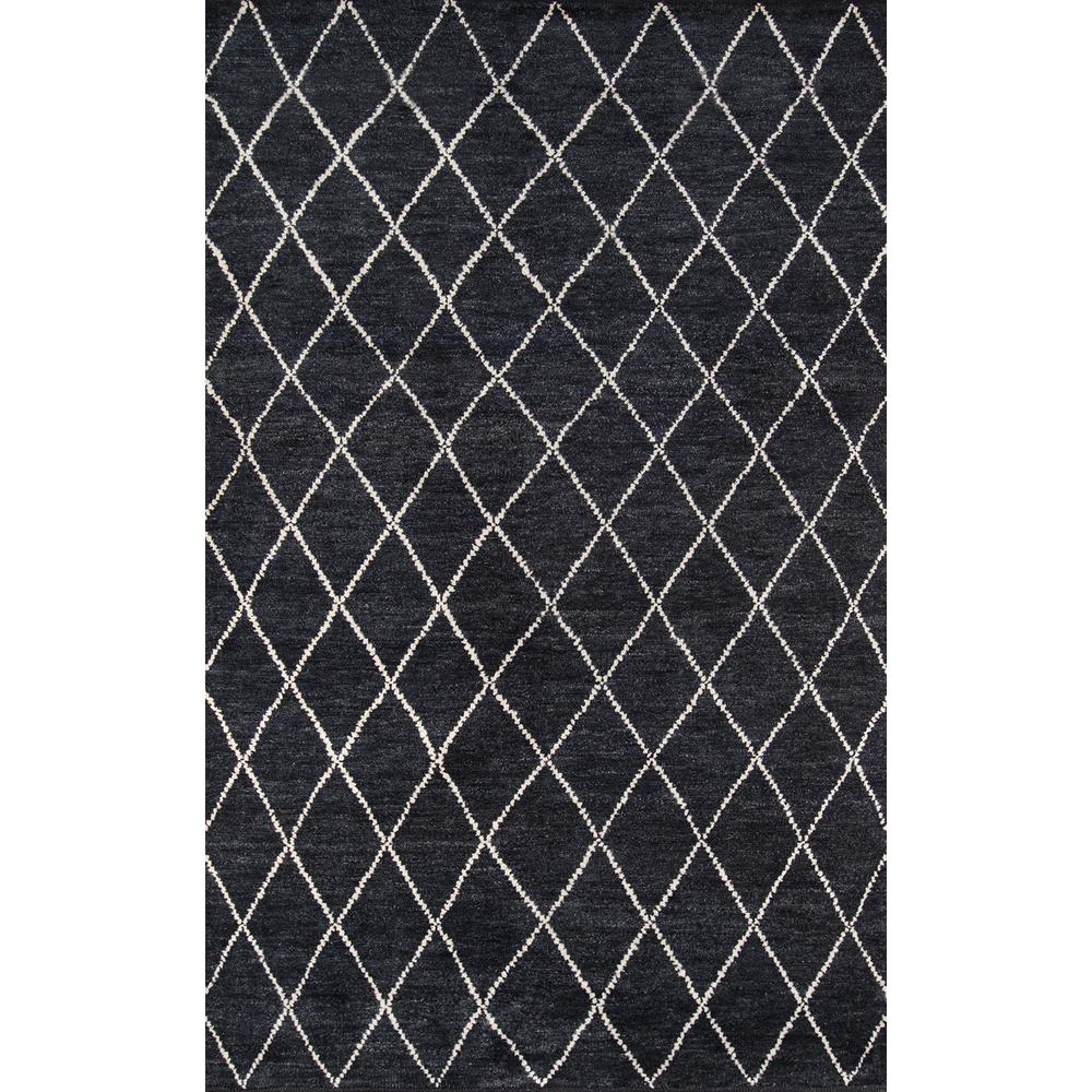 Transitional Rectangle Area Rug, Charcoal, 9'6" X 13'6". Picture 1