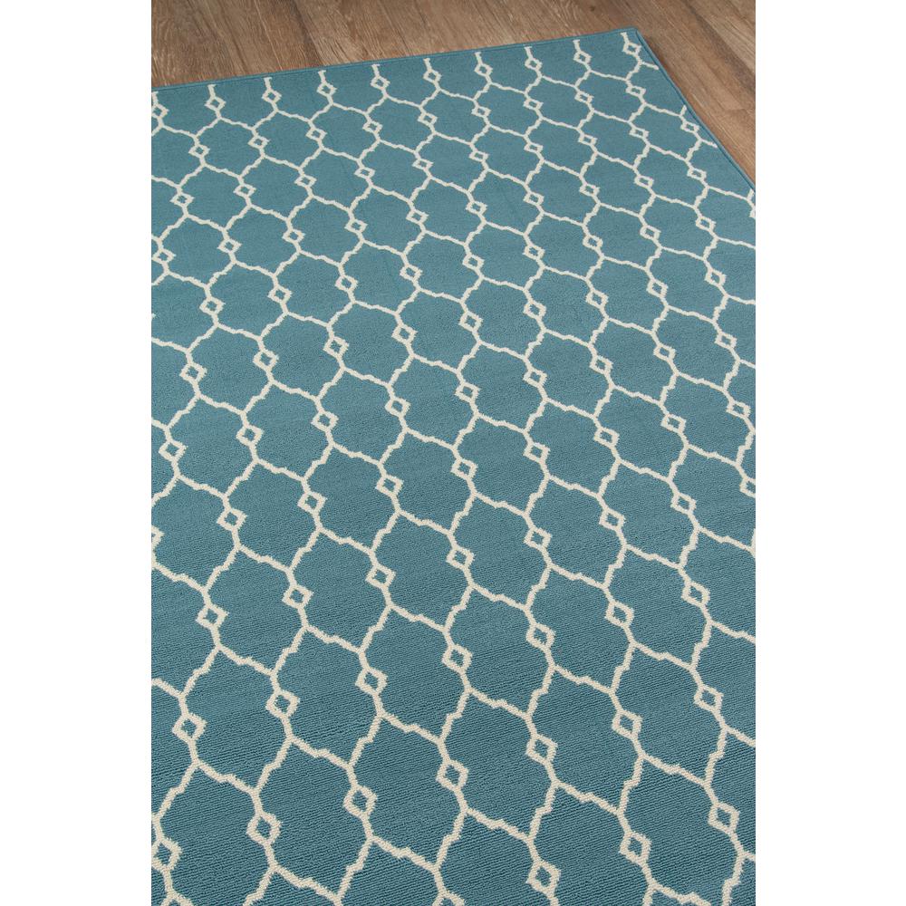 Contemporary Rectangle Area Rug, Blue, 6'7" X 9'6". Picture 2