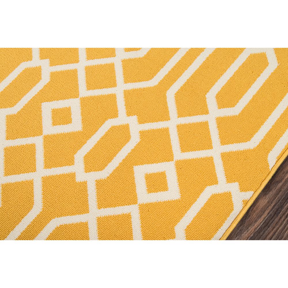 Contemporary Rectangle Area Rug, Yellow, 6'7" X 9'6". Picture 3