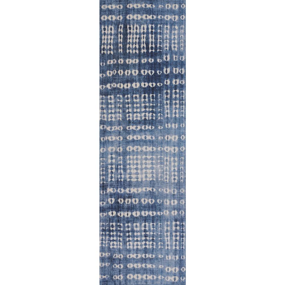Contemporary Rectangle Area Rug, Blue, 7'6" X 9'6". Picture 5
