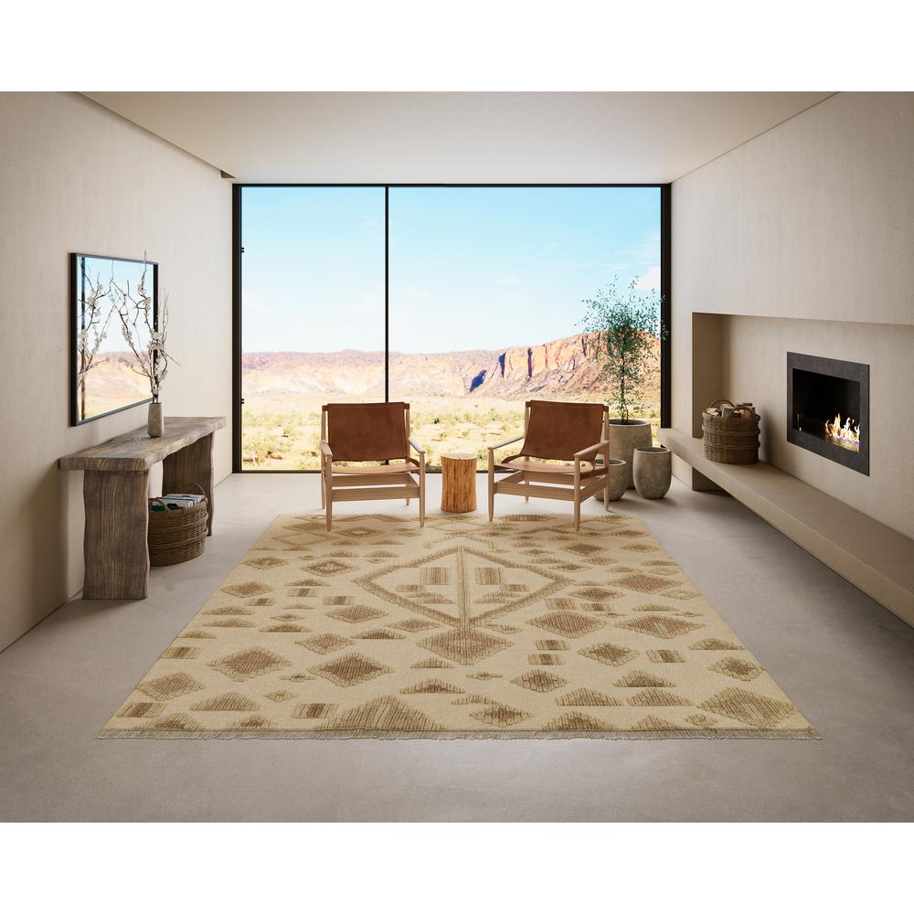 Traditional Rectangle Area Rug, Natural, 8' X 10'. Picture 12