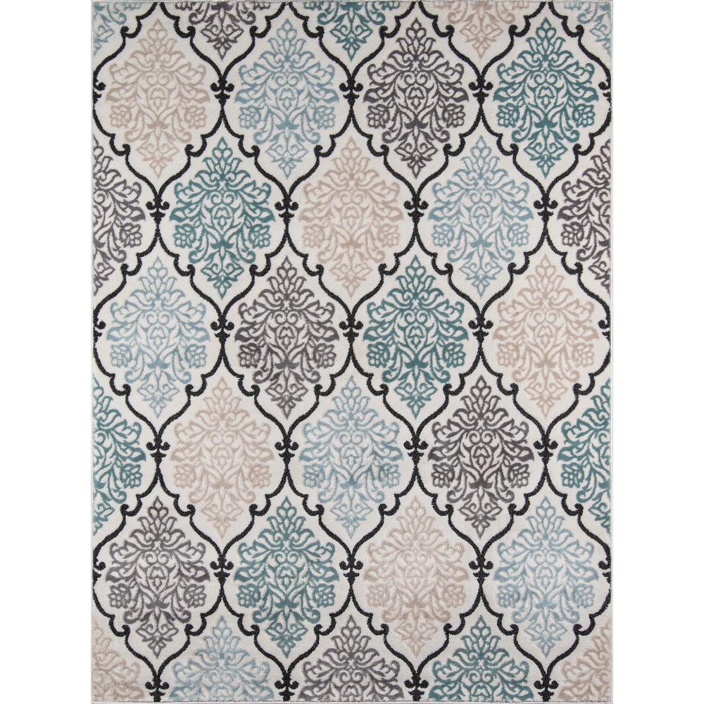 Transitional Rectangle Area Rug, Multi, 9'3" X 12'6". Picture 1
