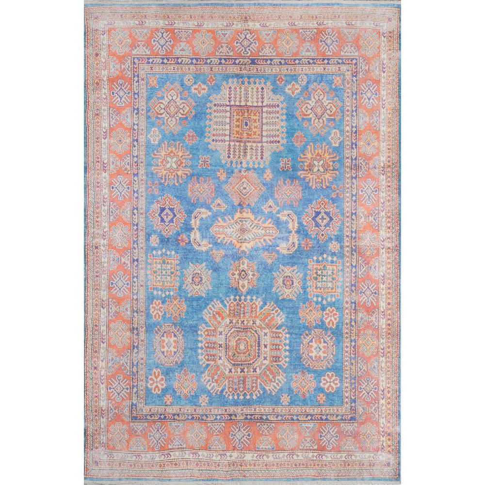 Traditional Rectangle Area Rug, Blue, 9'6" X 12'6". Picture 1