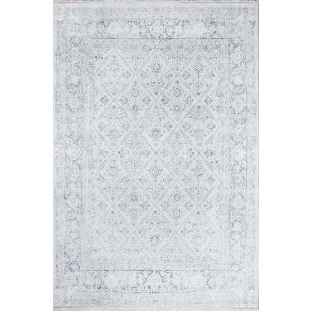 Traditional Rectangle Area Rug, Grey, 9'6" X 12'6". Picture 1