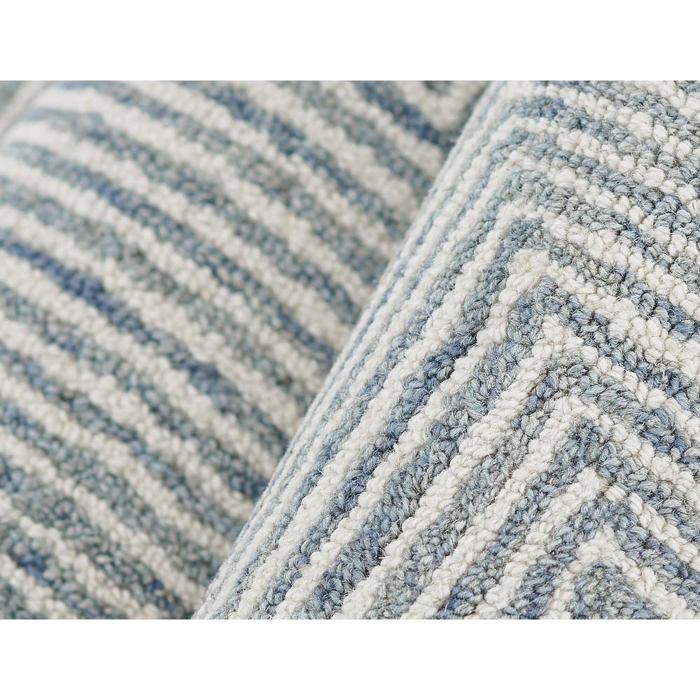 Contemporary Rectangle Area Rug, Blue, 9' X 12'. Picture 4