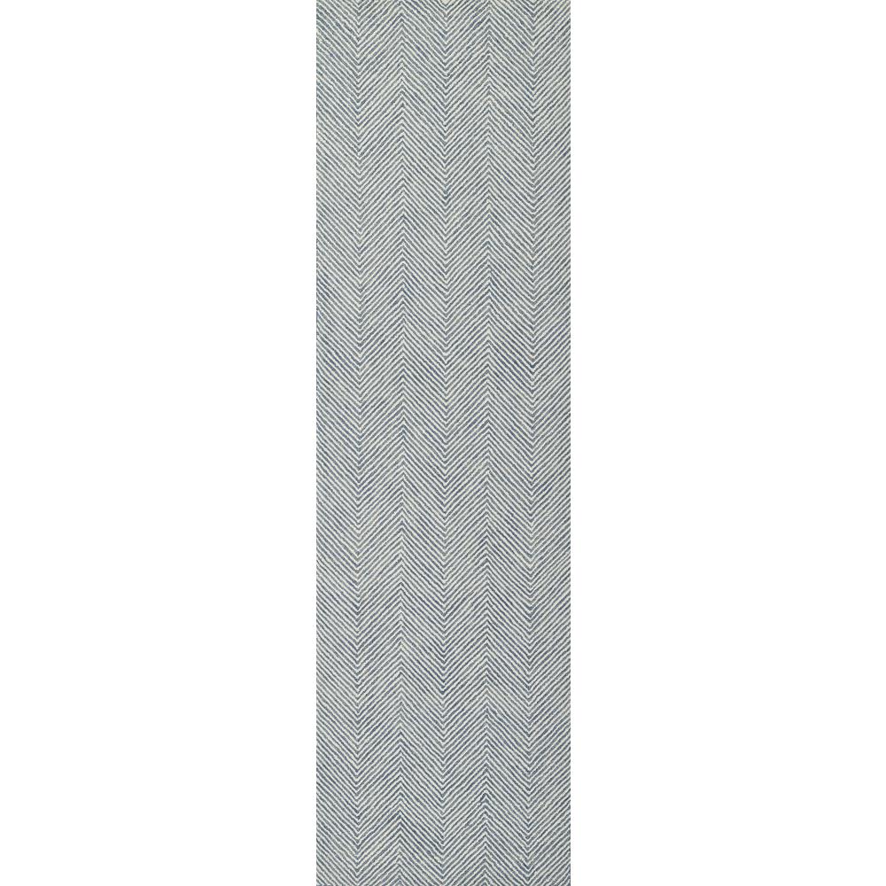 Contemporary Rectangle Area Rug, Blue, 9' X 12'. Picture 5