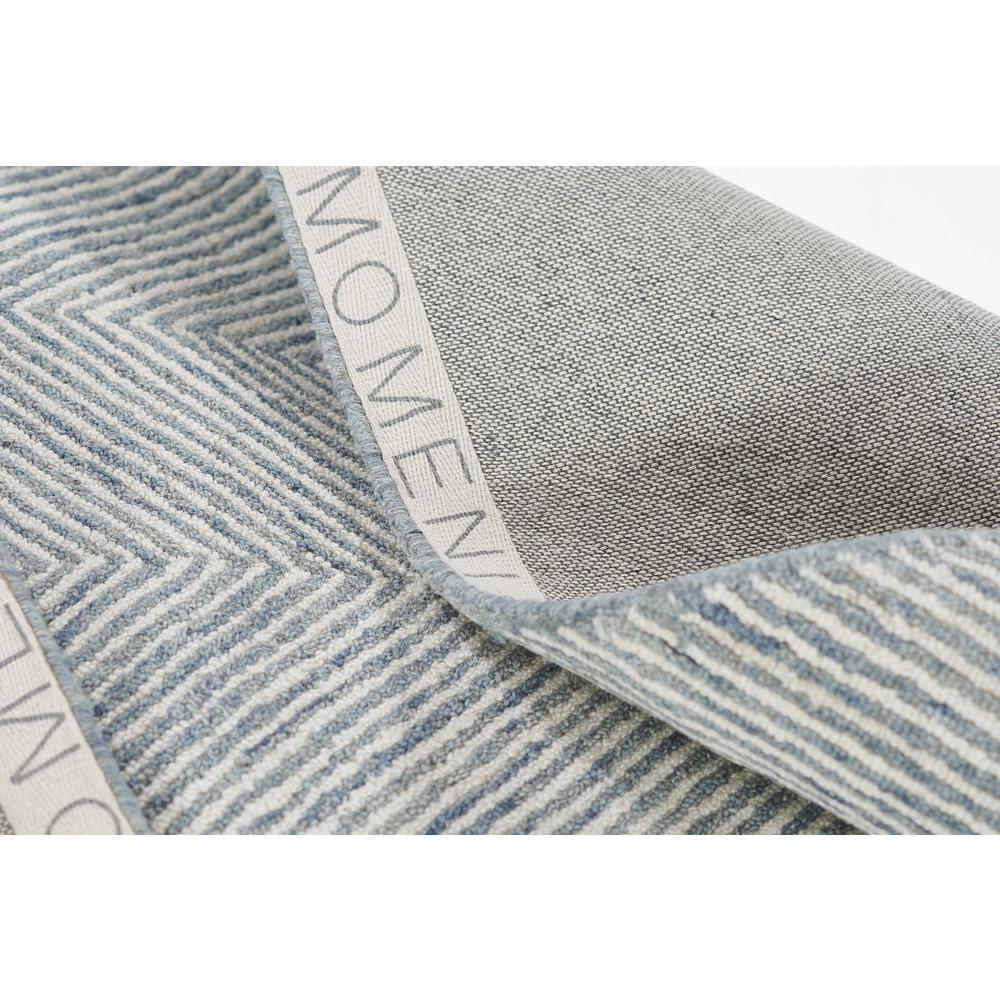 Contemporary Rectangle Area Rug, Blue, 9' X 12'. Picture 7