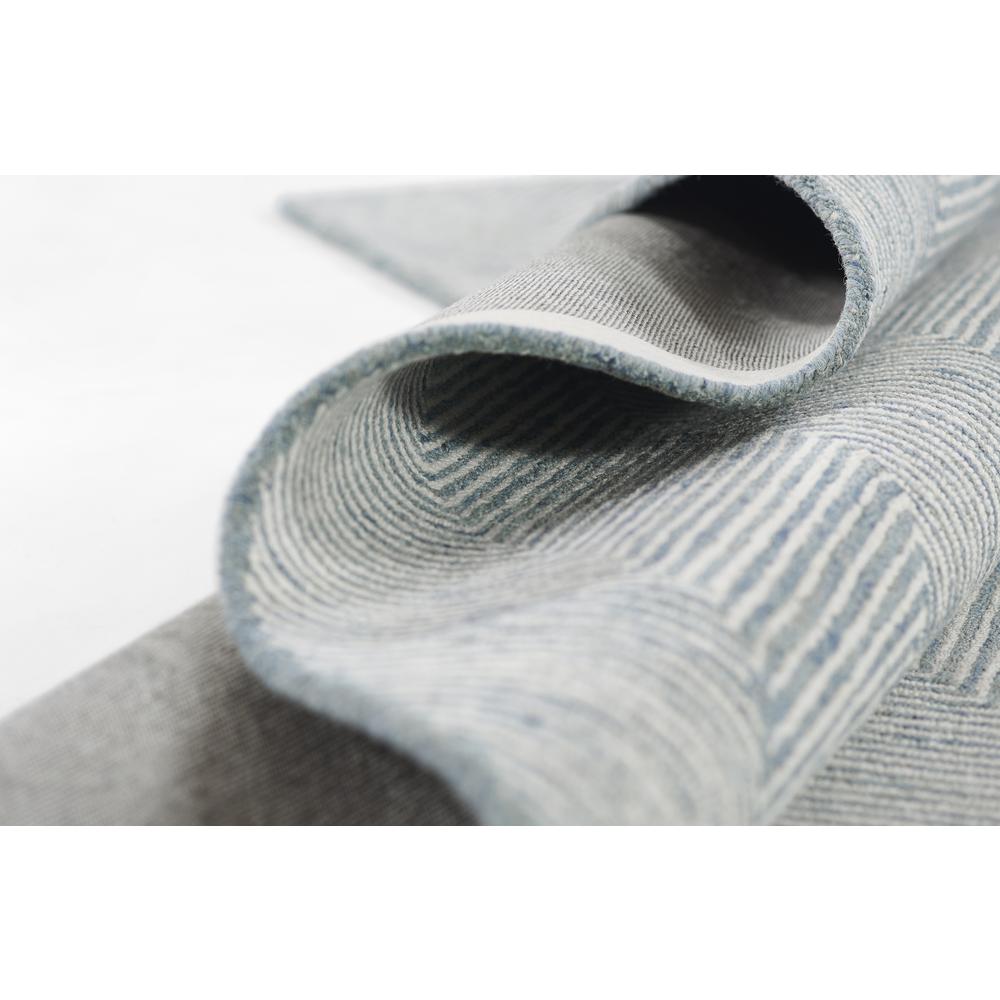 Contemporary Rectangle Area Rug, Blue, 9' X 12'. Picture 9