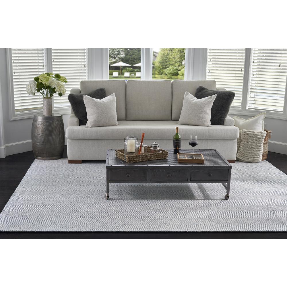 Contemporary Rectangle Area Rug, Blue, 9' X 12'. Picture 10