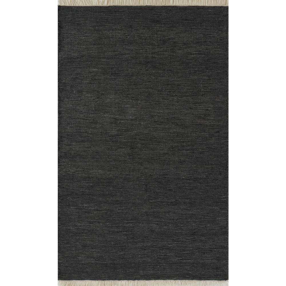 Contemporary Rectangle Area Rug, Charcoal, 8' X 10'. Picture 1