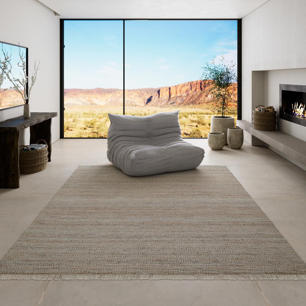 Contemporary Rectangle Area Rug, Natural, 8' X 10'. Picture 12