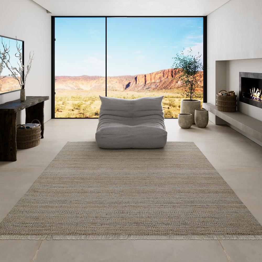 Contemporary Rectangle Area Rug, Natural, 8' X 10'. Picture 13