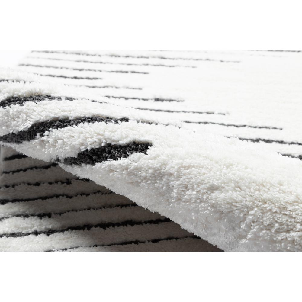 Modern Rectangle Area Rug, Ivory, 9'10" X 12'10". Picture 4