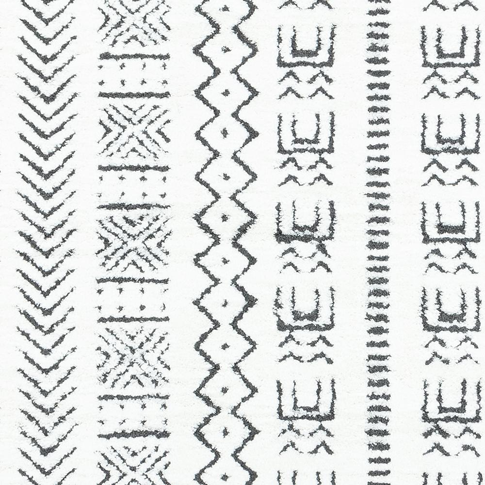 Modern Runner Area Rug, Ivory, 2'3" X 7'6" Runner. Picture 7