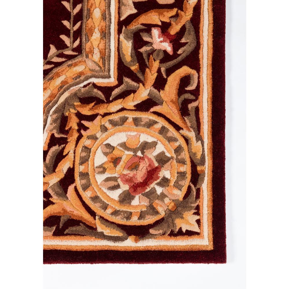 Transitional Octagon Area Rug, Burgundy, 6' X 6' Octagon. Picture 2