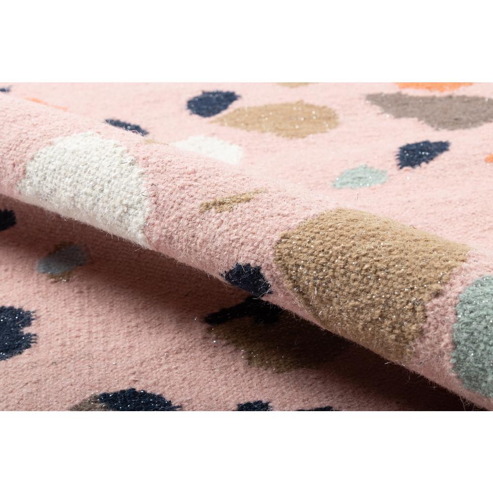 Contemporary Rectangle Area Rug, Pink, 9' X 12'. Picture 4