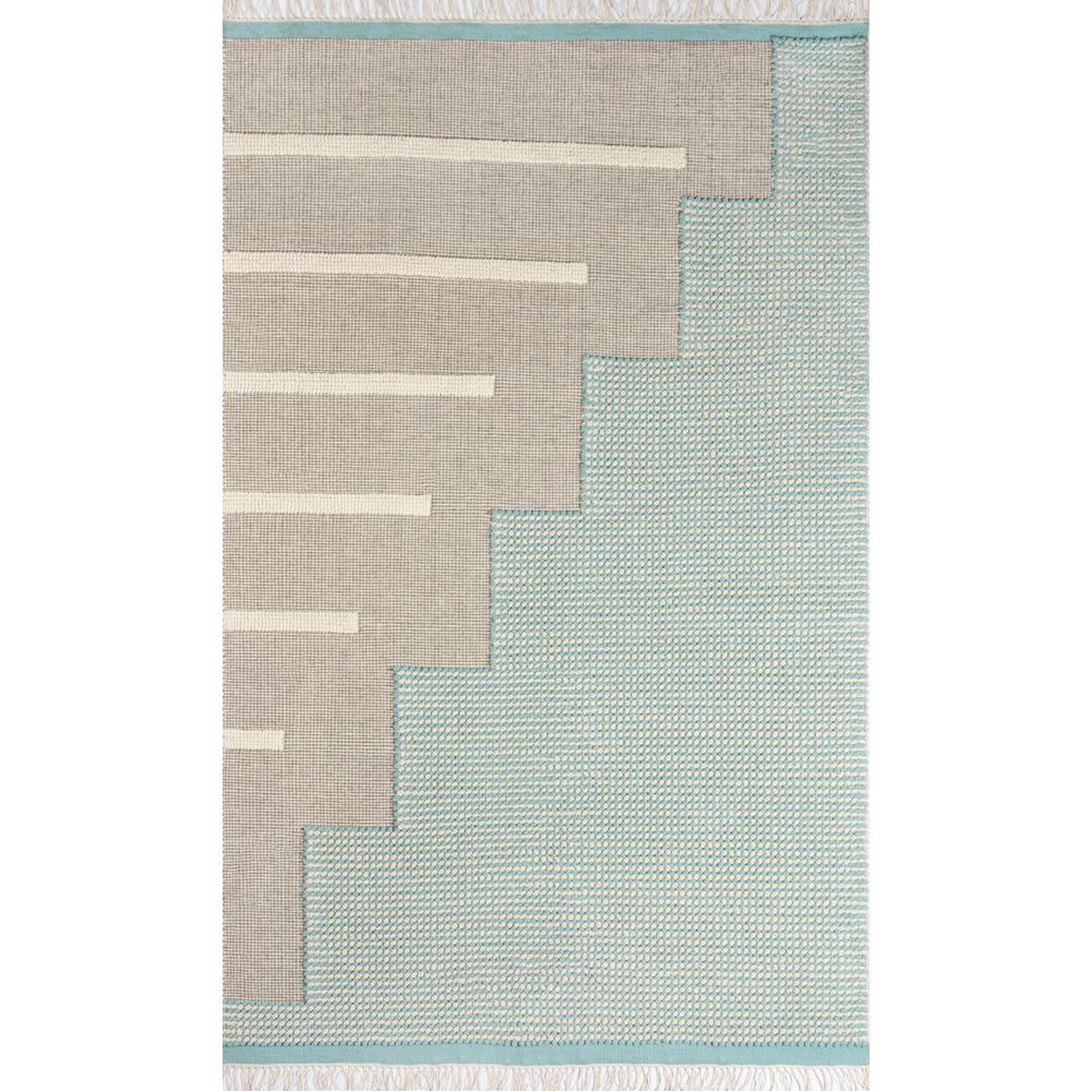 Contemporary Rectangle Area Rug, Blue, 9' X 12'. Picture 1