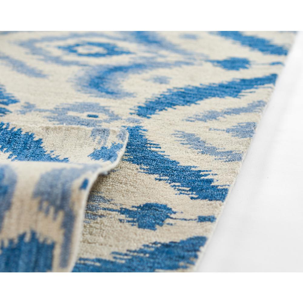 Transitional Rectangle Area Rug, Blue, 9' X 12'. Picture 7