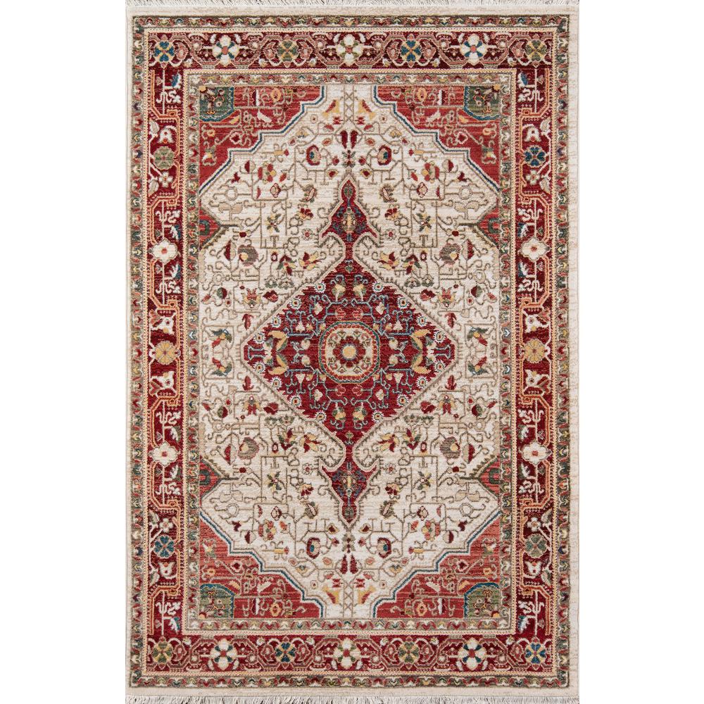 Traditional Rectangle Area Rug, Red, 7'6" X 9'6". Picture 1