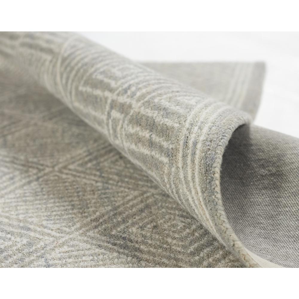 Contemporary Rectangle Area Rug, Grey, 9' X 12'. Picture 7