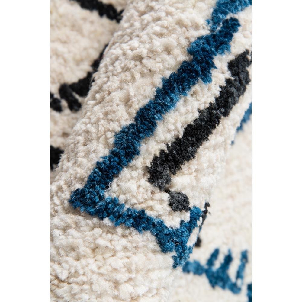 Contemporary Rectangle Area Rug, Ivory, 9' X 12'. Picture 4