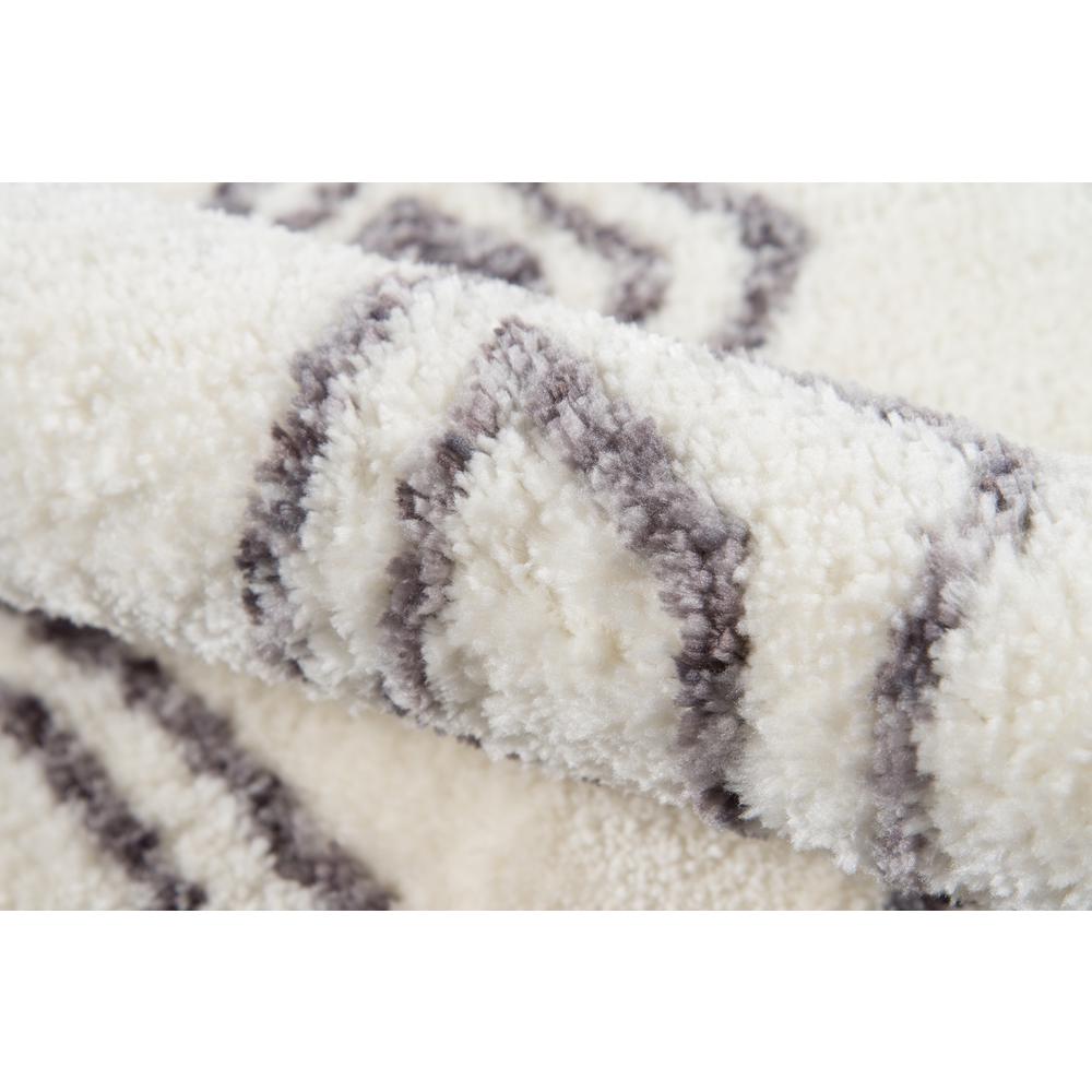 Contemporary Rectangle Area Rug, Ivory, 9' X 12'. Picture 4
