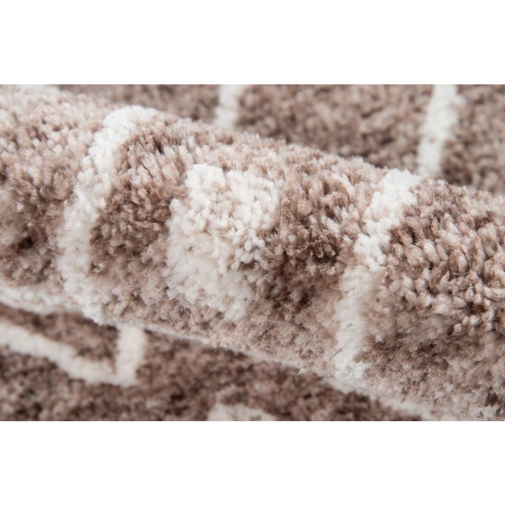 Contemporary Rectangle Area Rug, Taupe, 9' X 12'. Picture 4
