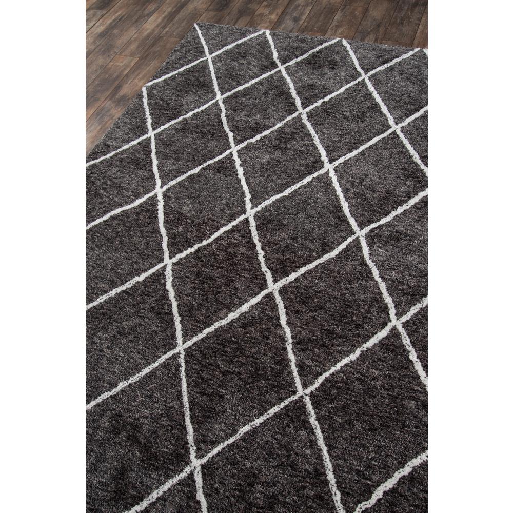 Contemporary Rectangle Area Rug, Charcoal, 9' X 12'. Picture 2