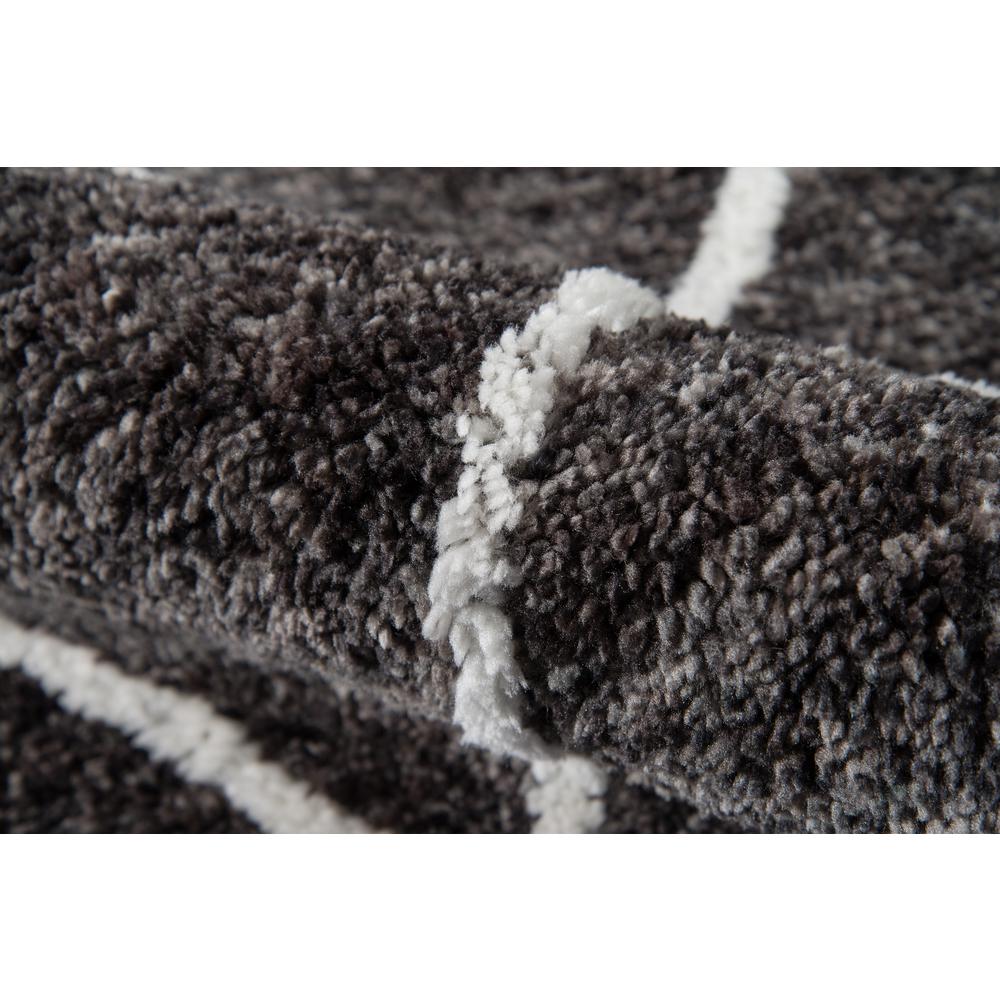 Contemporary Rectangle Area Rug, Charcoal, 9' X 12'. Picture 4